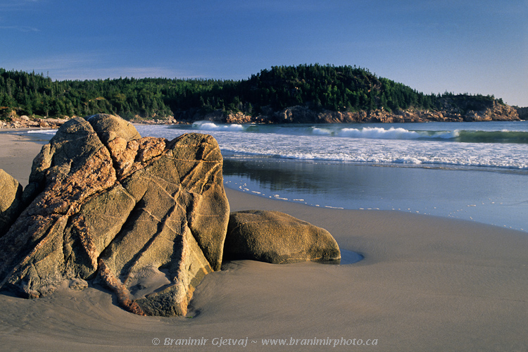 Black Brook beach at sunrise, Cape Breton Highlands National Park, Nova Scotia