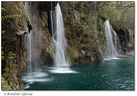 Waterfall in Plitvice Lakes National Park, Croatia