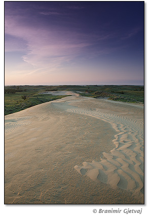 Image of a sunrise in Great Sand Hills, Sceptre