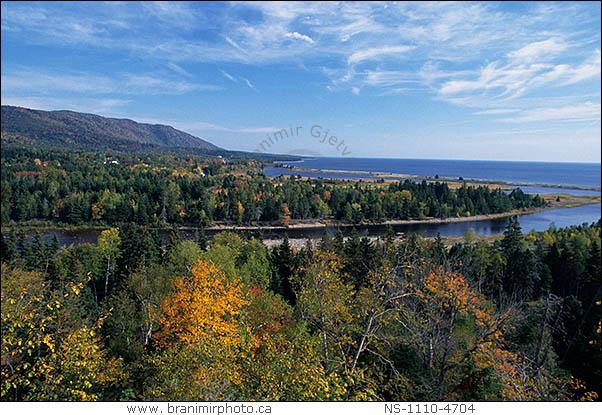 fall colours, Indian Brook, Cape Breton Island