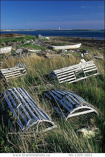 Abandoned lobster traps, Cape Sable Island, Nova Scotia