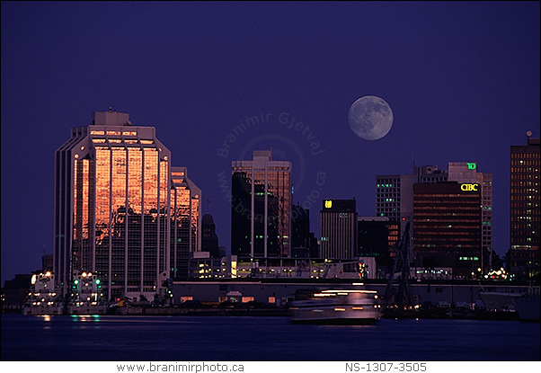 Halifax skyline at night