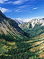 mountain glacial valley, Waterton Lakes National Park