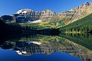 morning reflections on Cameron Lake, Waterton Lakes National Park, Alberta