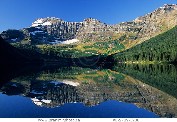 morning reflections on Cameron Lake, Waterton Lakes National Park, Alberta
