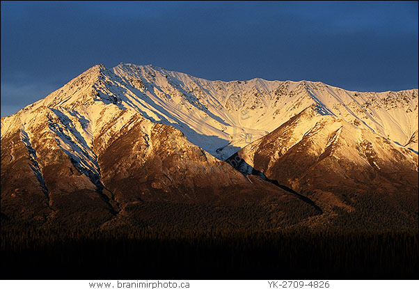 snow covered mountain peak, Kluane mountains