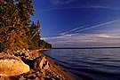 Waskesiu Lake at sunset