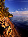 Waskesiu Lake at sunset