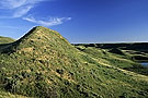 hilly prairie landscape, Swift Current river valley