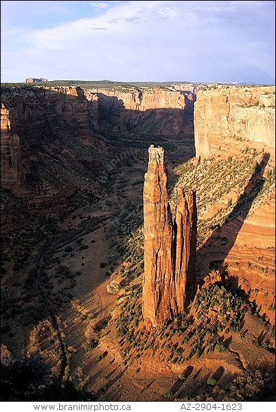 Spider Rock at sunset, Canyon de Chelly, Arizona