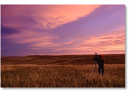 photographer in the Grasslands NP