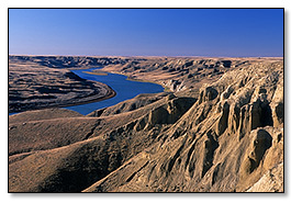 River bend in South Saskatchewan River